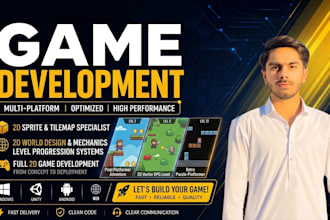 develop 2d unity game for mobile PC platformer