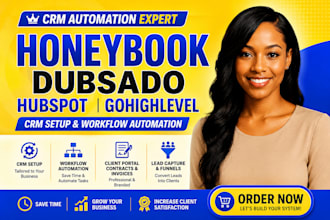 do honeybook workflow automation dubsado hubspot  gohighlevel