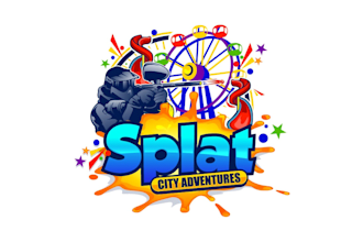 create attractive and imagination paint ball logo design