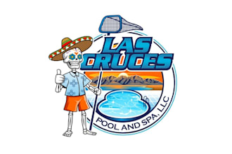 create graceful and fantastic pool cleaning logo design