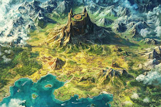 draw fantasy world city map dnd campaign map cartographer