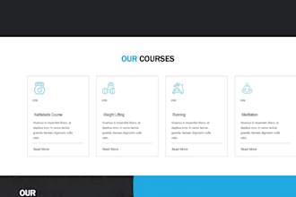 design a modern responsive gym and fitness website