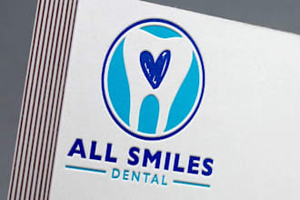 design a professional logo clinic smile, dentist office