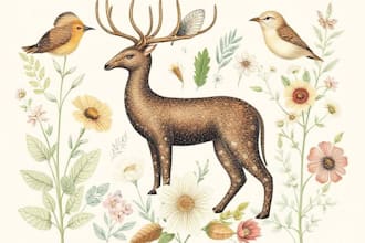 draw animal and botanical illustrations