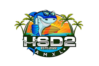 create attractive and imagination shark logo design
