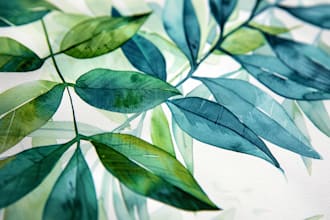 create a botanical watercolor illustration
