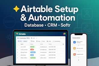 setup design airtable database airtable automation, airtable softr airtable crm