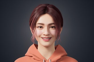 3d character modeling 3d unreal engine metahuman character 3d hair card 3d cloth