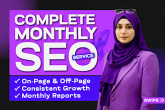 provide a complete monthly off page seo service