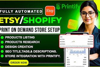 setup etsy print on demand  pod  store with printify