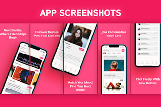 design awesome app screenshots for play store and app store