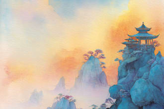 make watercolor fantasy background