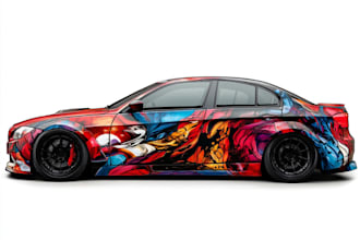 design professional van wrap design, car wrap design