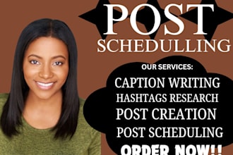 be your social media post manager and schedule posts via social bee, hootsuite