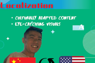 handle your poster design and content localization for a chinese audience