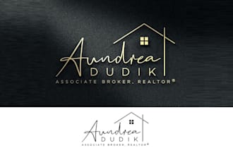 design feminine sophisticated real estate logo