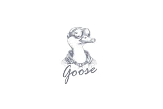 design goose trendy bar logo