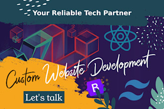 develop a custom laravel fullstack web application with vuejs react