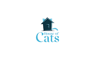 design eclectic cool homey cat lounge logo