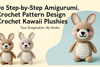 do step by step amigurumi, crochet pattern design, crochet kawakii plushies,