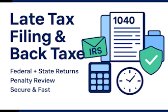 file your late tax return, back taxes, state and federal tax filing