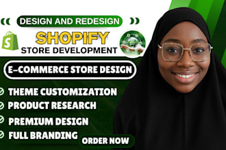 develop your shopify store, shopify website,or shopify dropshipping store design