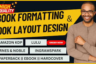 do book formatting and layout design for ebook and print