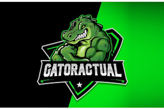 design looks nice awesome a gaming channel logo