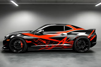 do unique bike, motorcycle any vehicle wrap design