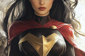draw a superhero comic