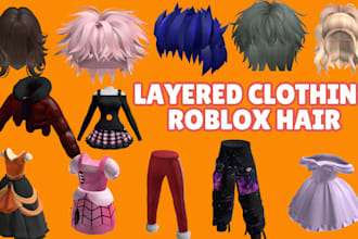 create roblox clothing roblox hair ugc accessories roblox 3d model