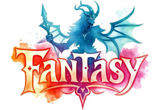 design modern watercolor fantasy feminine logo
