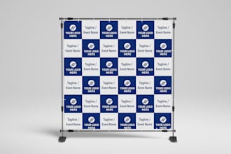 design trade show booth backdrop and event banner