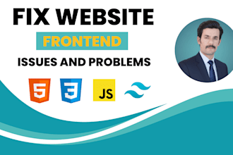 resolve frontend bugs and customize HTML, CSS, and js