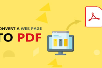 convert a webpage into PDF document
