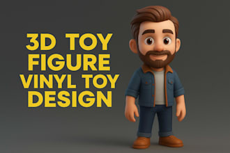 create custom 3d toy figure character modeling vinyl toy design and 3d printing