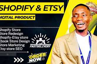 setup shopify digital product, ebook digital product marketing, etsy shop setup