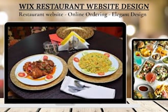 create a wix restaurant website with online ordering system