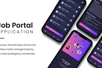 build job portal app, job finder app, job seeker app, marketplace app