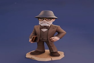 design a custom 3d toy models for printing and games