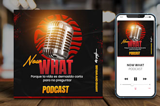 professional podcast cover art design ,podcast logo, podcast thumbnails