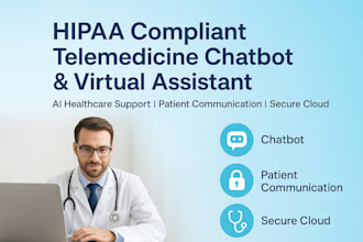 build hipaa compliant telemedicine chatbot and ai virtual healthcare assistant