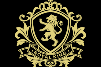 design unique amazing beauty heraldry logo