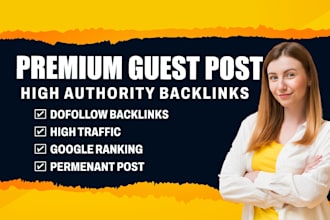 write and publish 5 guest posts on high da websites