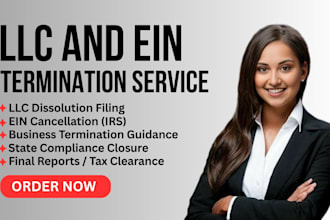 dissolve llc and close ein with full termination service