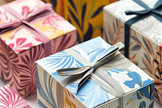 create modern and  product packaging box or label design