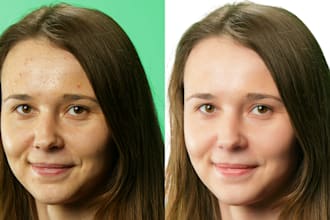 do headshot editing, portrait retouching and body slimming