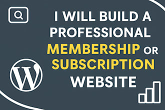 build a professional wordpress membership or subscription website in 24 hours