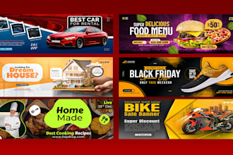 design website banner, web slider, and shopify banner