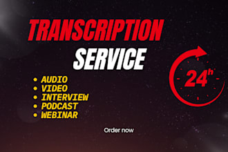 do audio and video transcription